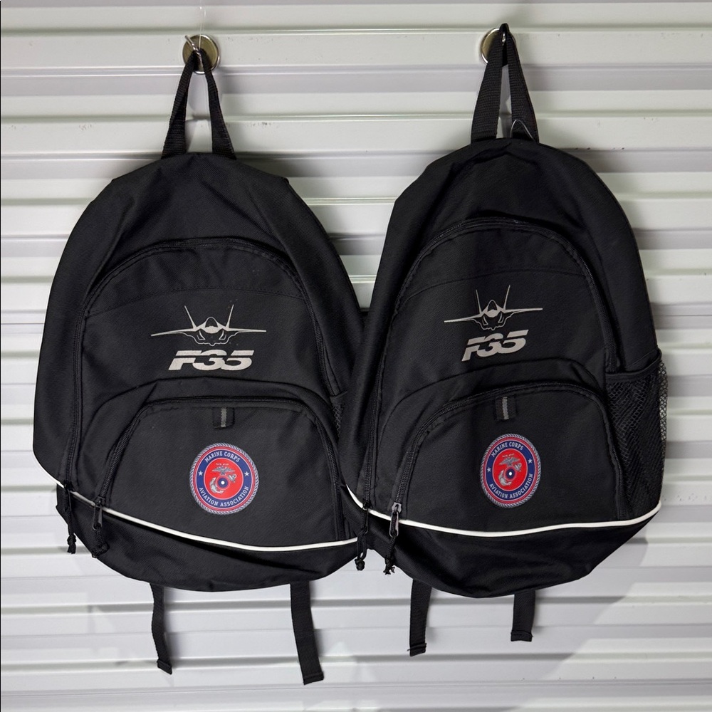 USMC Aviation Backpack with Logo Bundle of 2